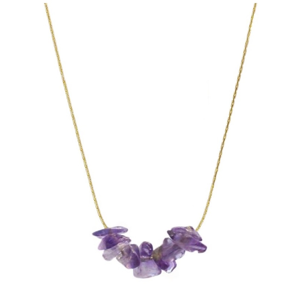 Amethyst Rock Candy Necklace